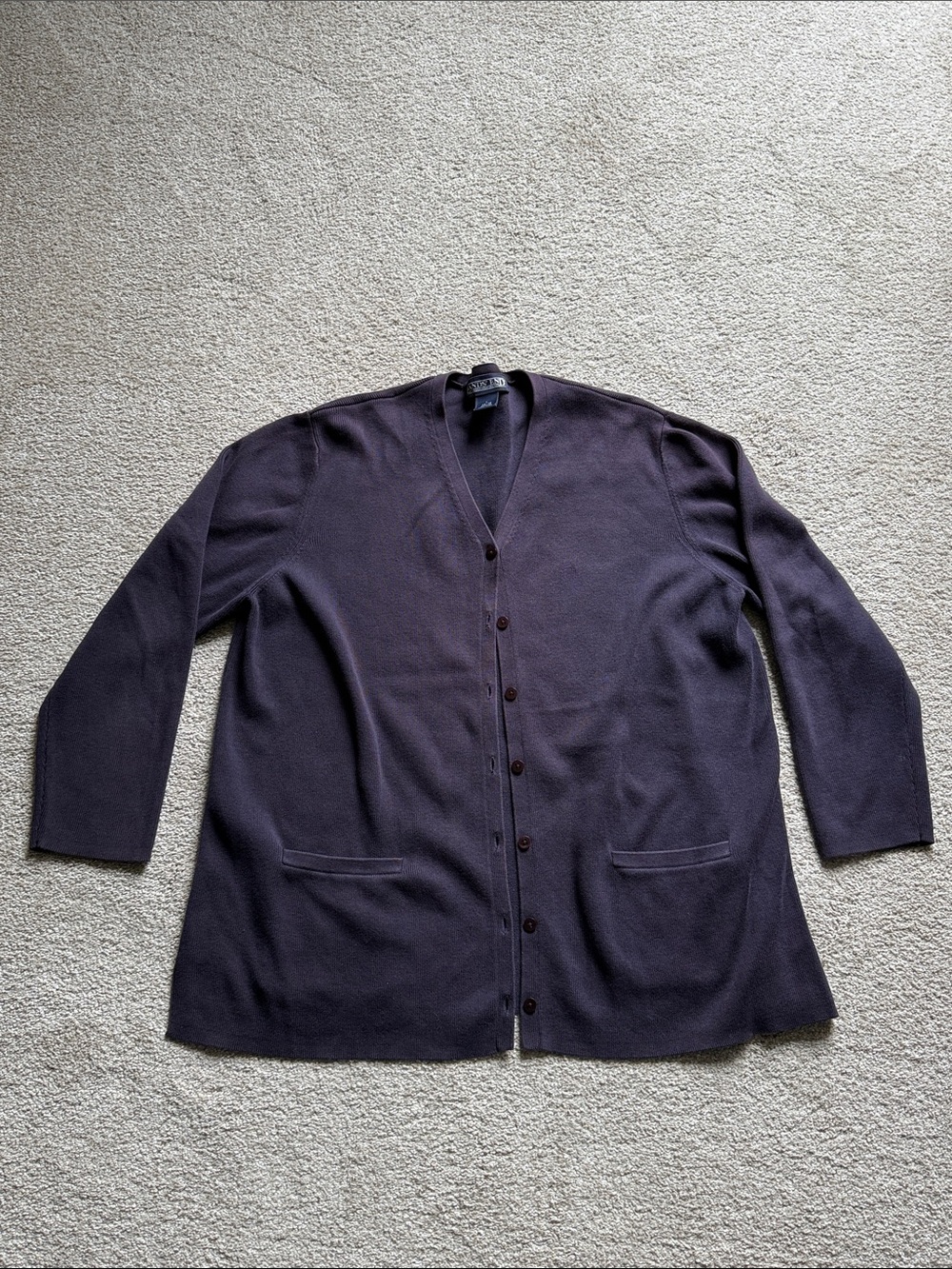 Lands End button cardigan